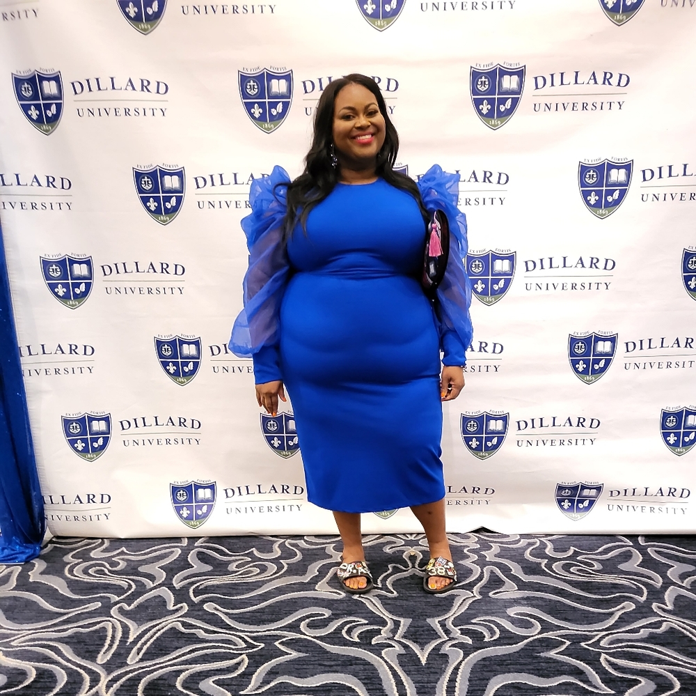 Ruffle Blue Dress